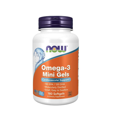 Now Foods Omega - 3 Mini Gels (180kaps) (1)