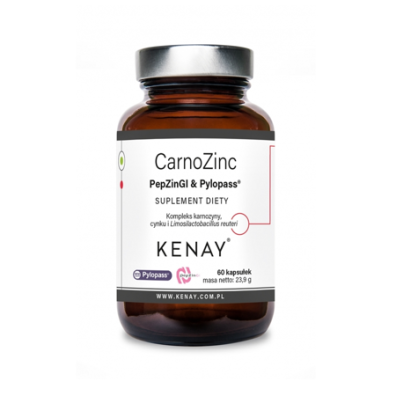 Kenay CarnoZinc PepZinGI & Pylopass (60 kaps)