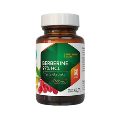 Hepatica Berberine 97% HCL – Czysty ekstrakt (60 kaps)