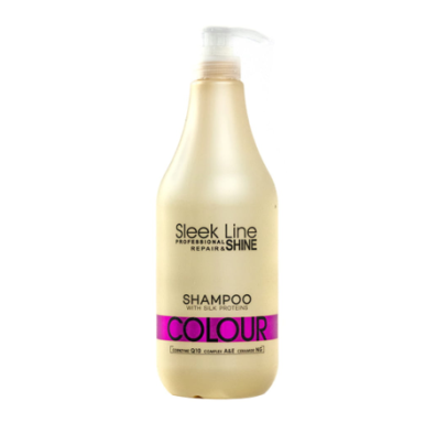 Stapiz Szampon Sleek Line z jedwabiem Colour (1000 ml)