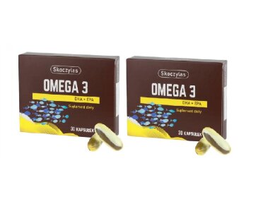 Zestaw Skoczylas Omega 3 DHA + EPA (30 kaps) x2
