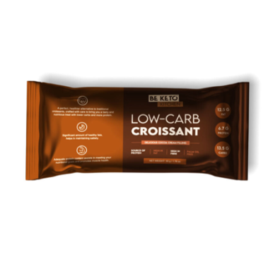 BeKeto Niskowęglowodanowy Croissant z Nadzieniem Czekoladowym (50 g)
