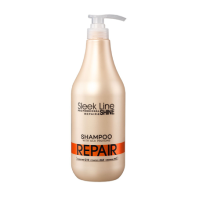Stapiz Szampon do włosów zniszczonych i farbowanych Sleek Line REPAIR (1000 ml)