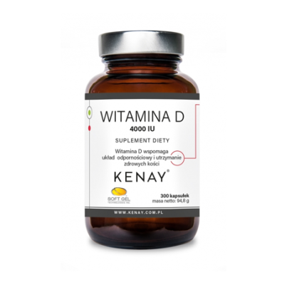 Kenay Witamina D3 4000 IU (300 kaps)