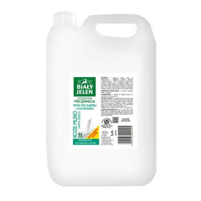 Biały Jeleń Płyn do kąpieli Kozie mleko - zapas (5L)