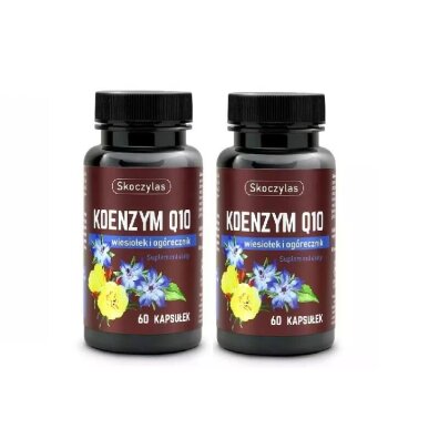 Zestaw Skoczylas Koenzym Q10 wiesiołek i ogórecznik (60kaps) x2