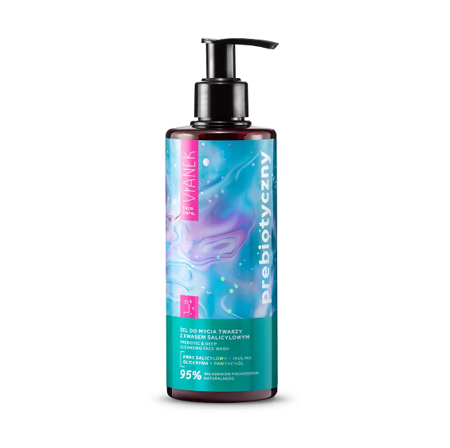 Sylveco VIANEK Prebiotyczny Żel do mycia twarzy z kwasem salicylowym (300 ml)