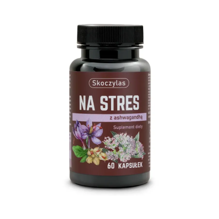 Skoczylas Na stres ashwagandha, szafran, kozłek lekarski (60 kaps)
