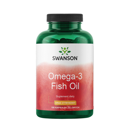 Swanson Omega-3 smak cytrynowy (150kaps) (1)