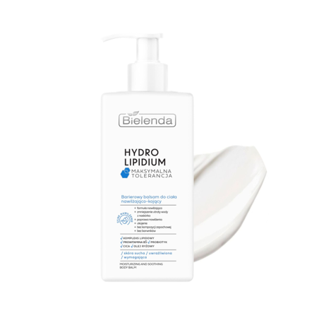 Bielenda Hydro Lipidium Maksymalna Tolerancja Barierowy balsam do ciała nawilżająco-kojący (300 ml)