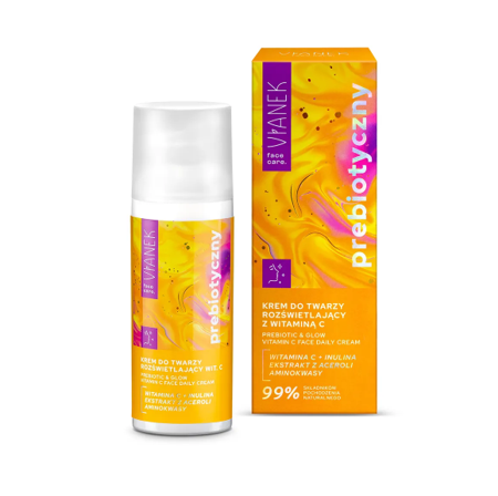 Sylveco VIANEK Prebiotyczny Krem do twarzy rozświetlający z witaminą C (50 ml)