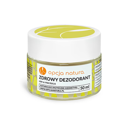 Opcja Natura Zdrowy Dezodorant Len & Paczula (50 ml)
